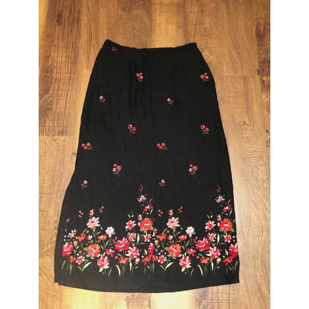 Emma James Long Floral Skirt - Picture 2 of 4